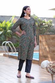 Black Printed Kurti